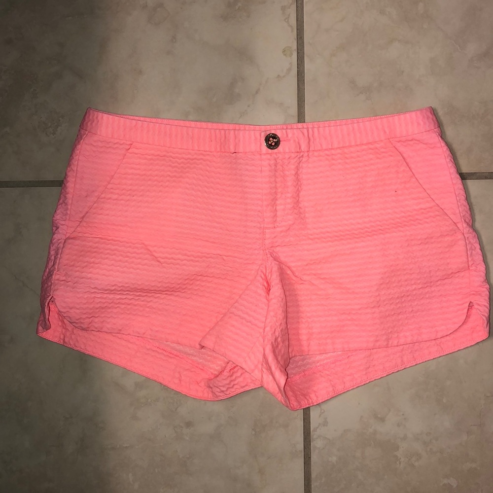 Lilly Pulitzer Coral Short-Shorts